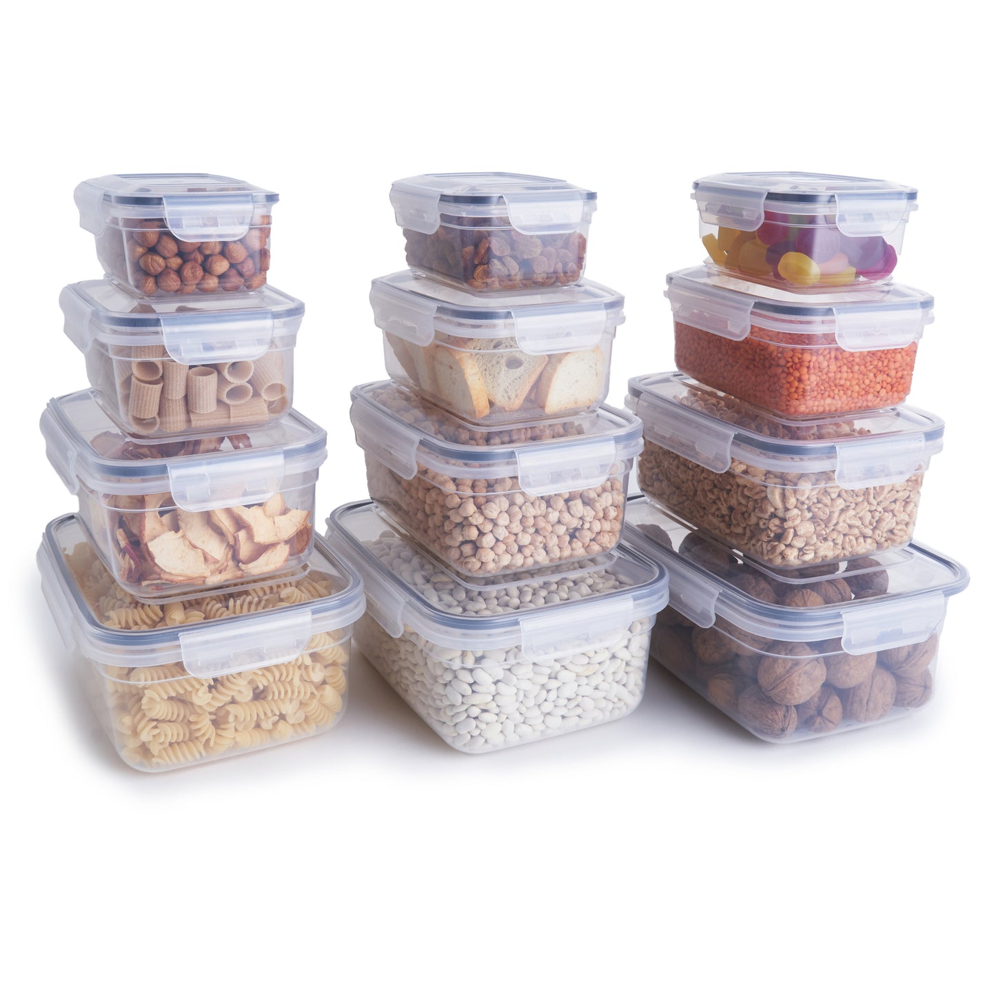 Frischhaltedosen 12er Set | mit Deckel | luftdicht | BPA frei